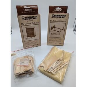 Shenandoah‎ Designs Colonial Collection Miniature Wood Kit 3104 Bed 3108 Chest